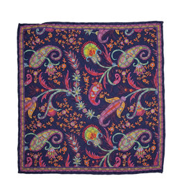 Calabrese Calabrese pochet blauw paisley