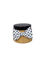 Calabrese Calabrese bow tie off white - blue medallion