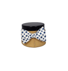 Calabrese Calabrese bow tie off white - blue medallion