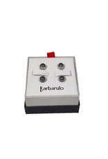 Barbarulo Barbarulo cufflinks mini balls hematite grey