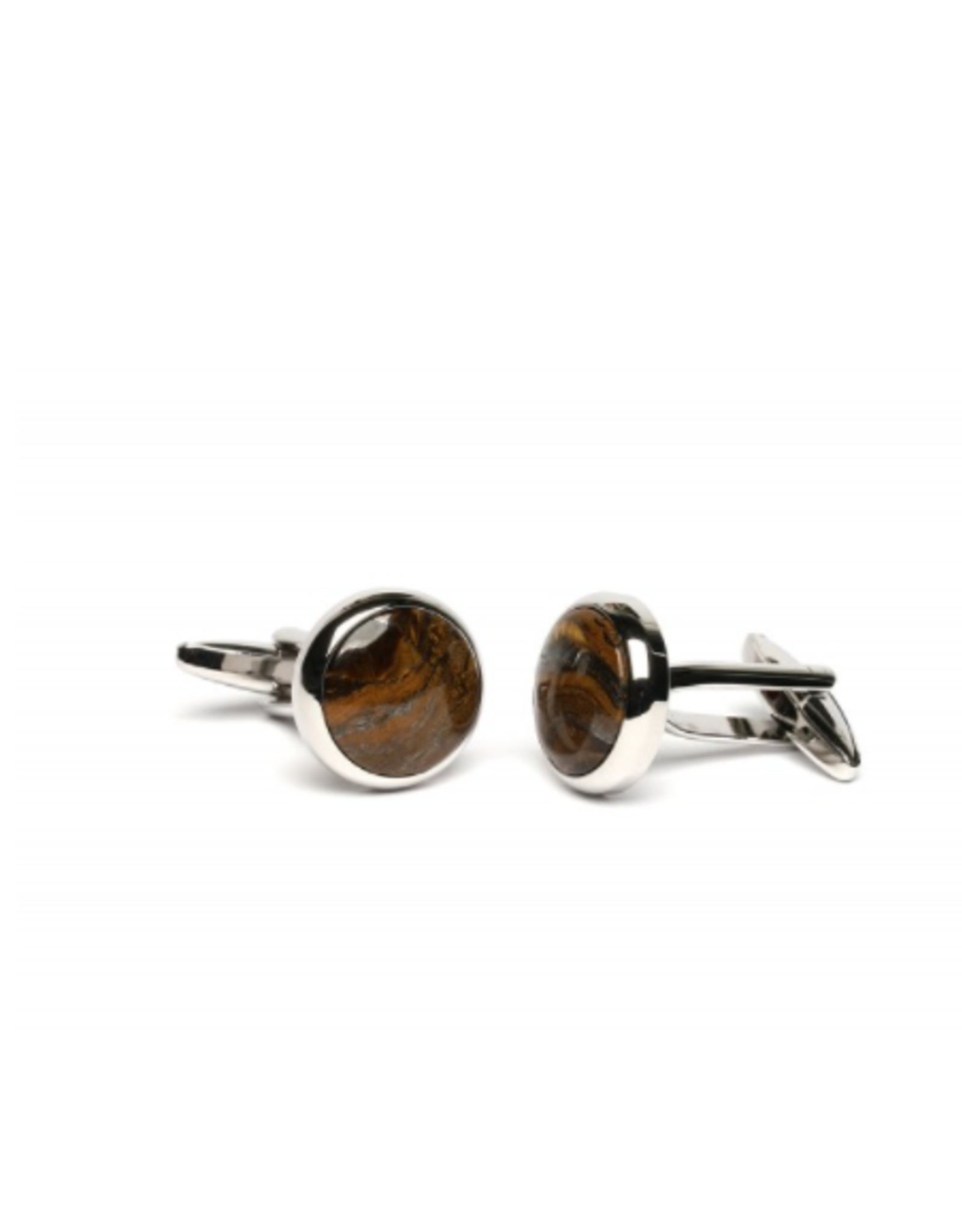 Sonrisa Sonrisa cufflinks silver tiger eye