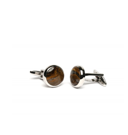 Sonrisa Sonrisa cufflinks silver tiger eye