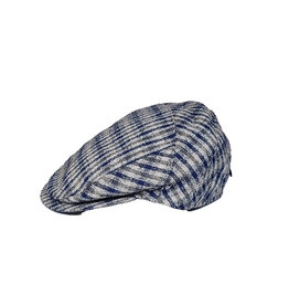 Borsalino Borsalino cap blue check Fantasia