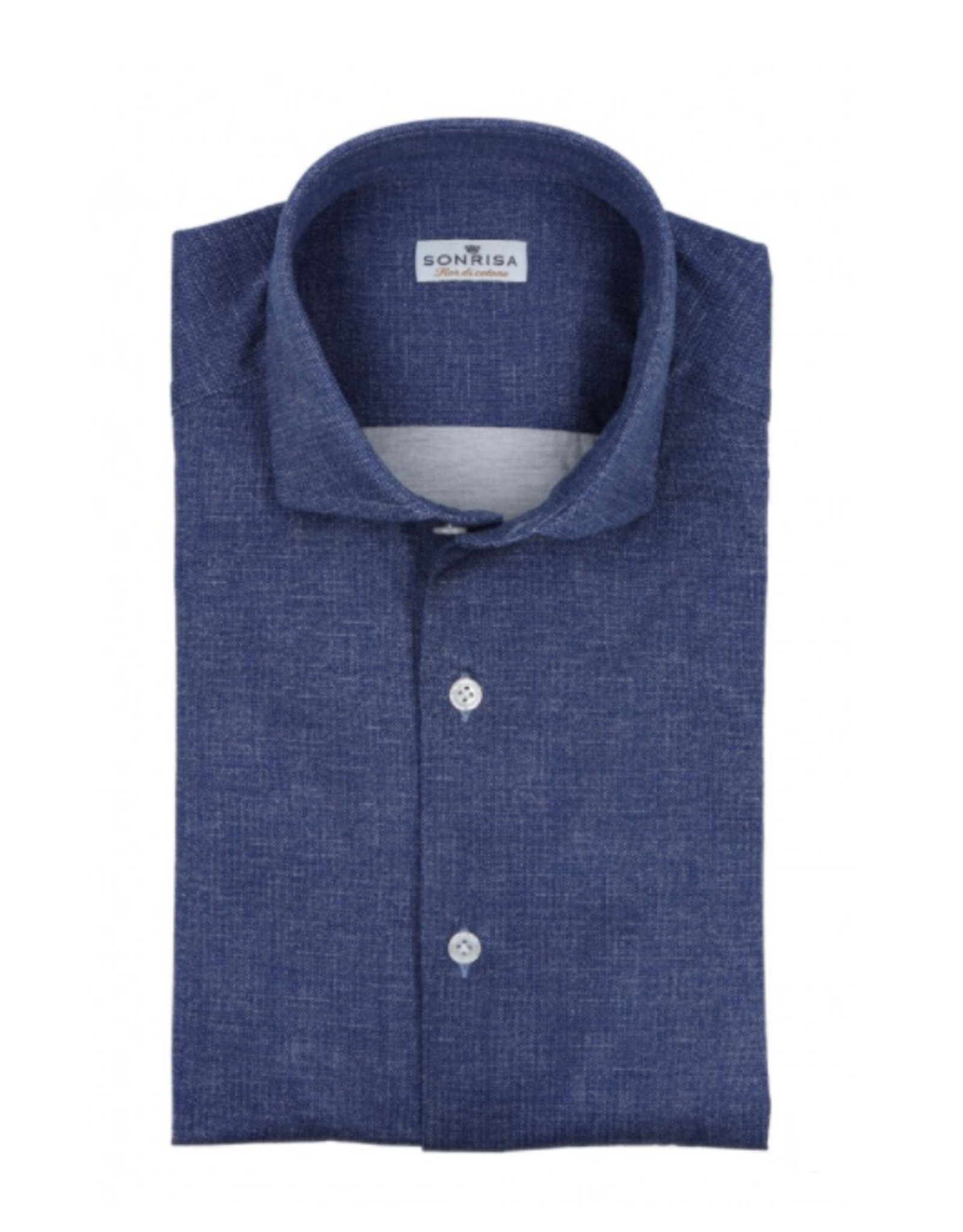 Sonrisa Sonrisa shirt blue semi-slim J134/02