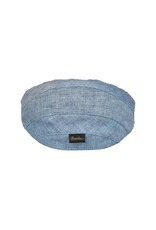 Borsalino Borsalino cap light blue herringbone