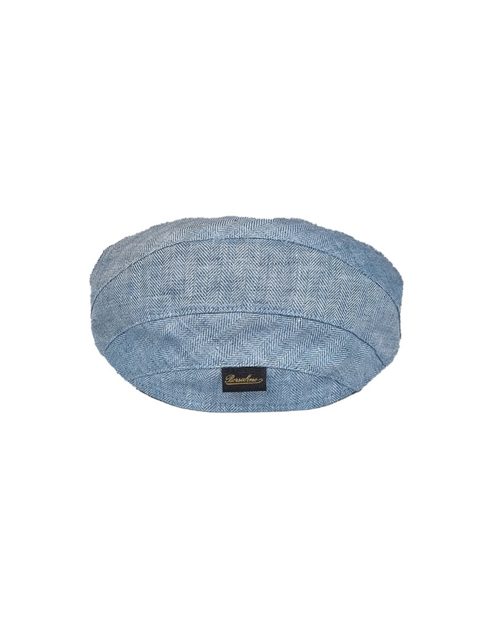 Borsalino Borsalino cap light blue herringbone