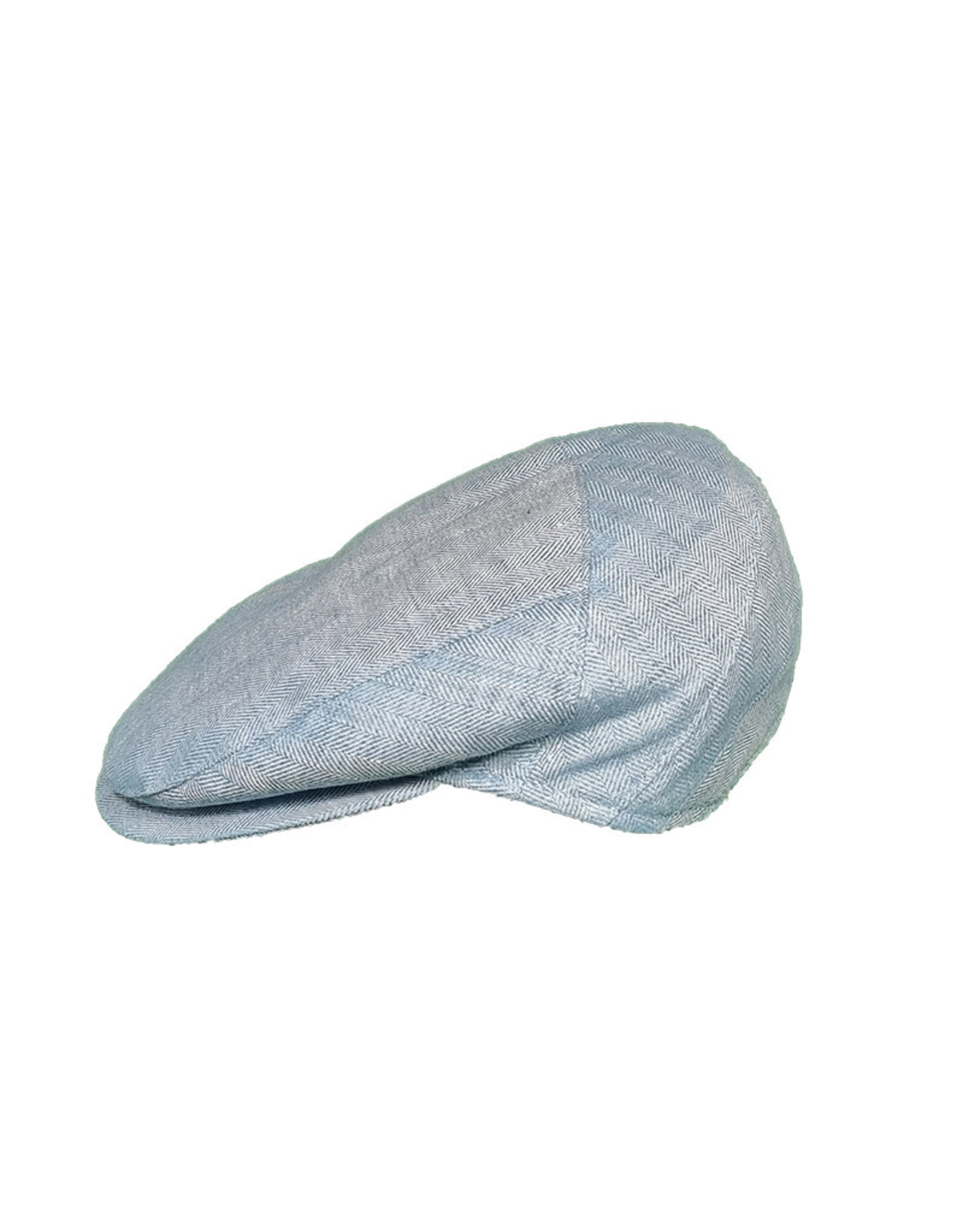 Borsalino Borsalino cap light blue herringbone