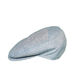 Borsalino Borsalino cap light blue herringbone