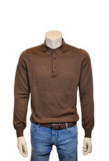 Gran Sasso Sandmore's polo long sleeves brown 14290/176 M:55132