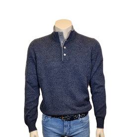 Gran Sasso Sandmore's mock sweater blue