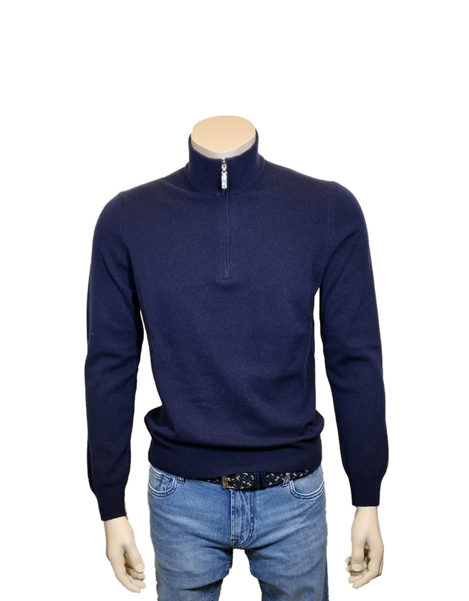 Gran Sasso Sandmore's sweater mock neck navy