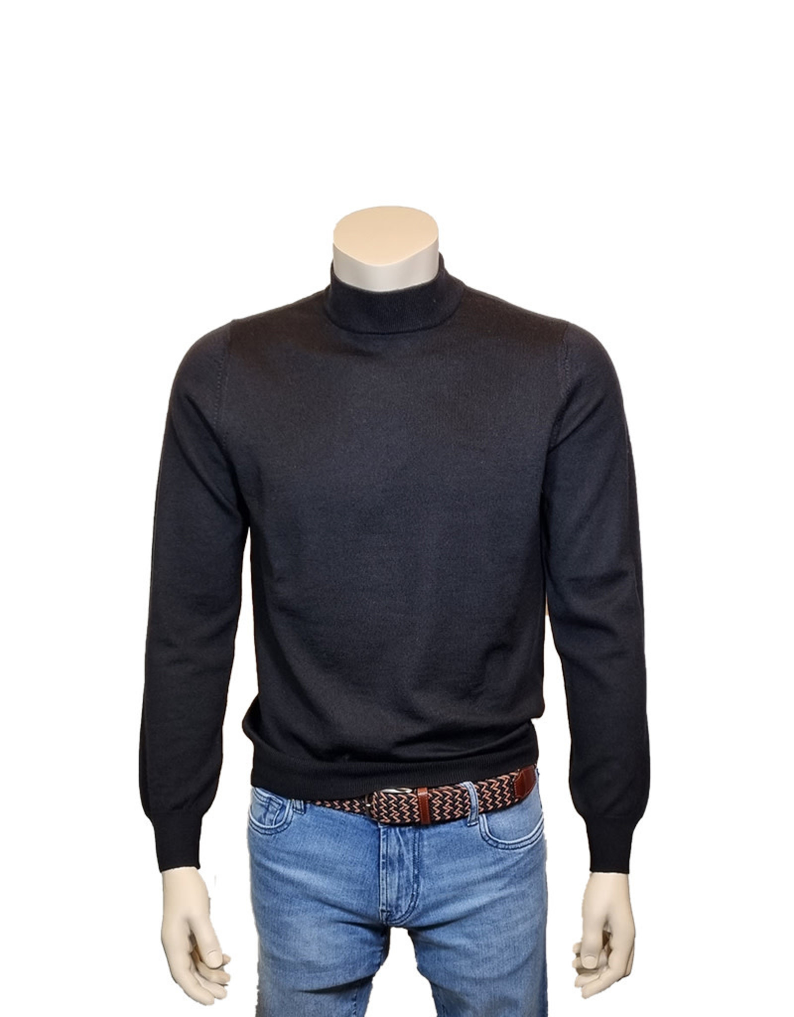 Gran Sasso Sandmore's mock sweater black 14290/099 M:55108