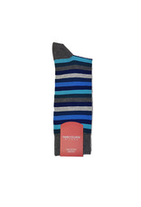 Marcoliani Marcoliani socks blue mix rainbow stripe