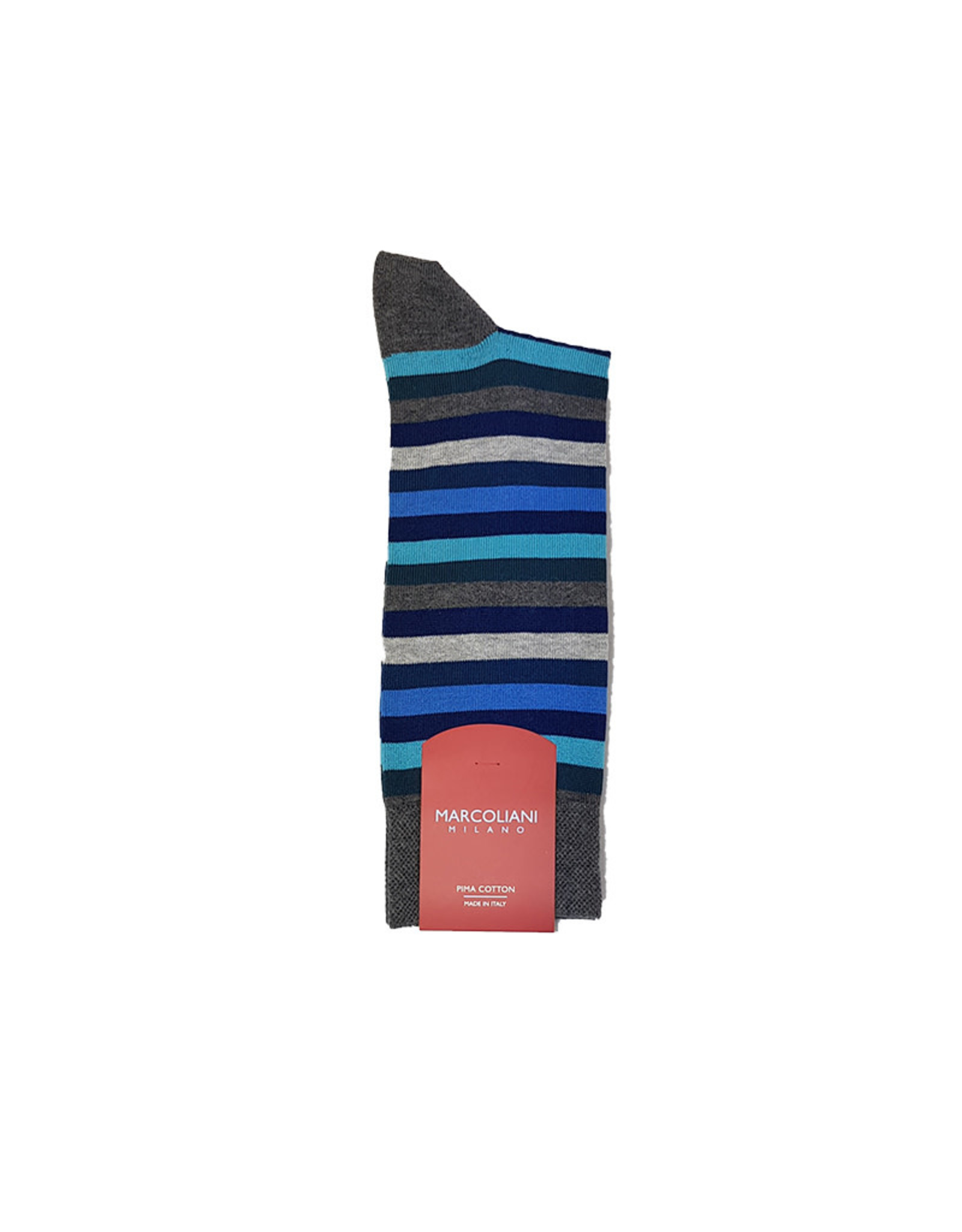 Marcoliani Marcoliani sokken blauw gestreept 4040T/501