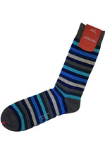 Marcoliani Marcoliani socks blue mix rainbow stripe