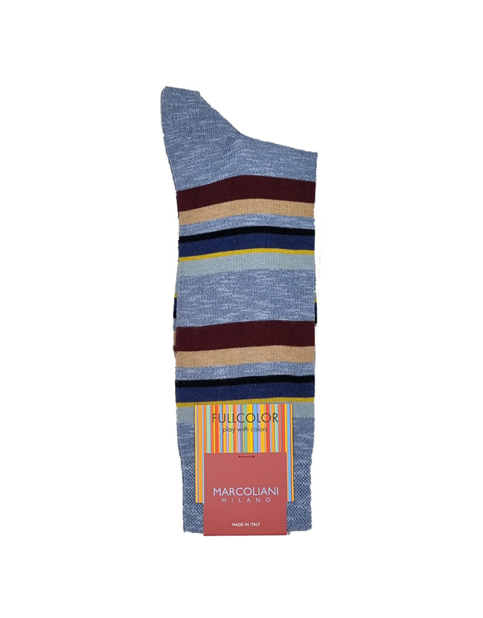 Marcoliani Marcoliani socks blue denim eclectic stripe