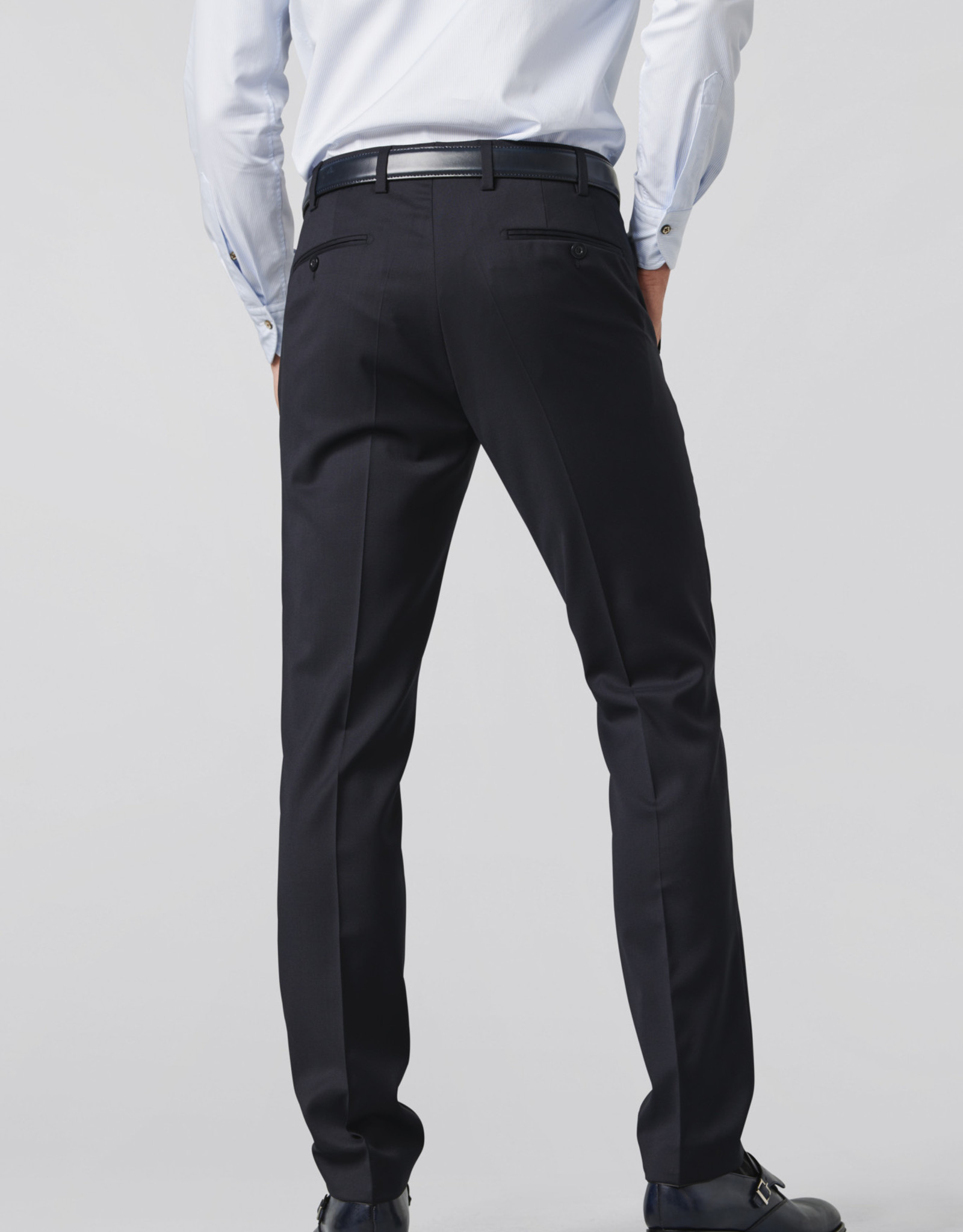 Meyer Exclusive Meyer Exclusive trousers wool blue Bonn