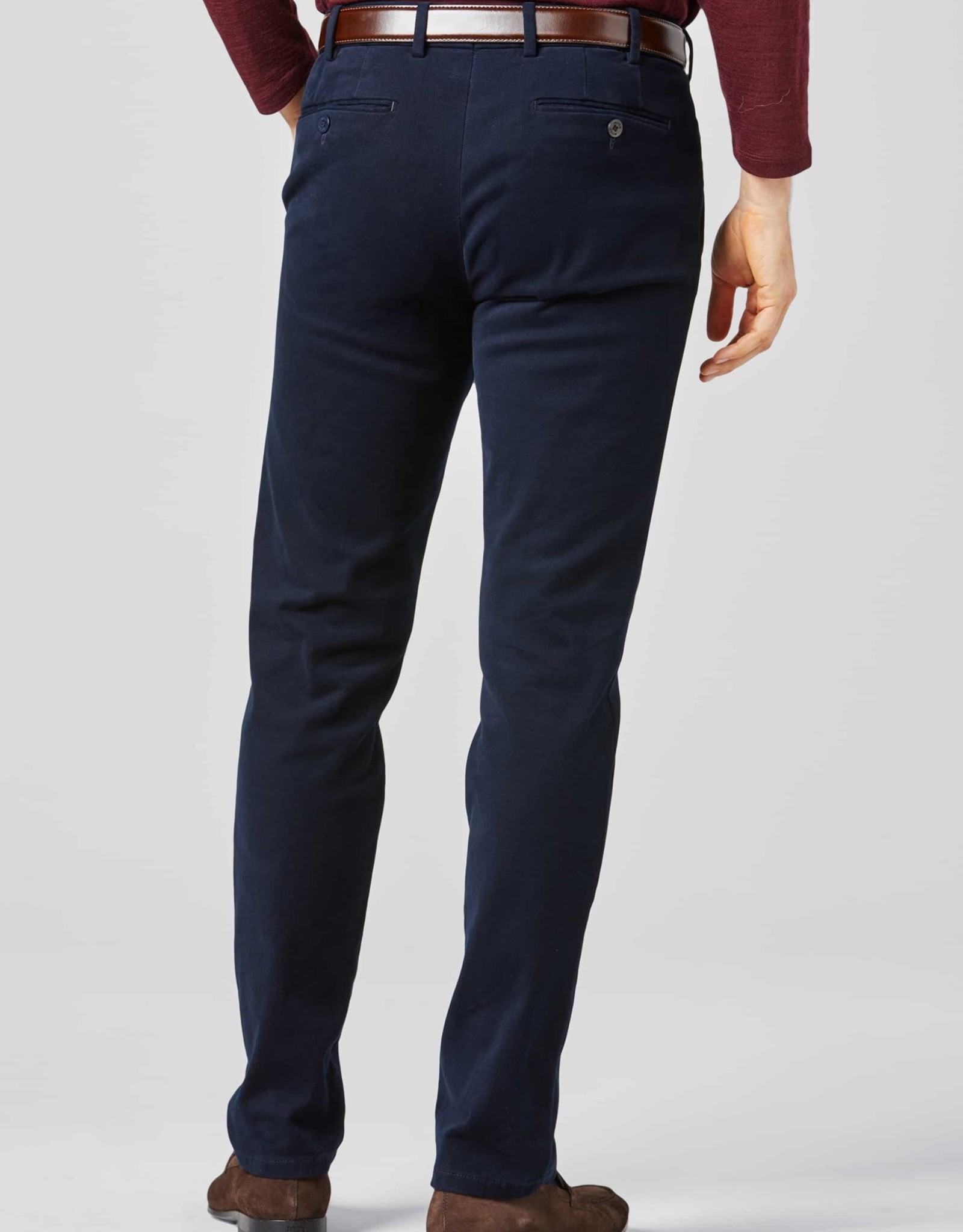 Meyer Exclusive Meyer Exclusive broek katoen blauw Bonn 8572/19