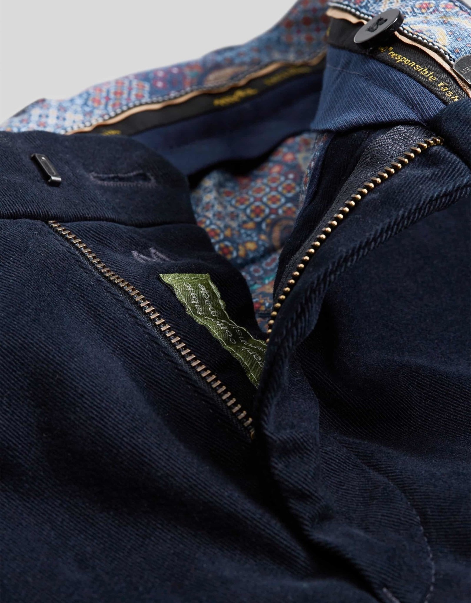 Meyer Exclusive Meyer Exclusive broek katoen blauw Bonn 8572/19