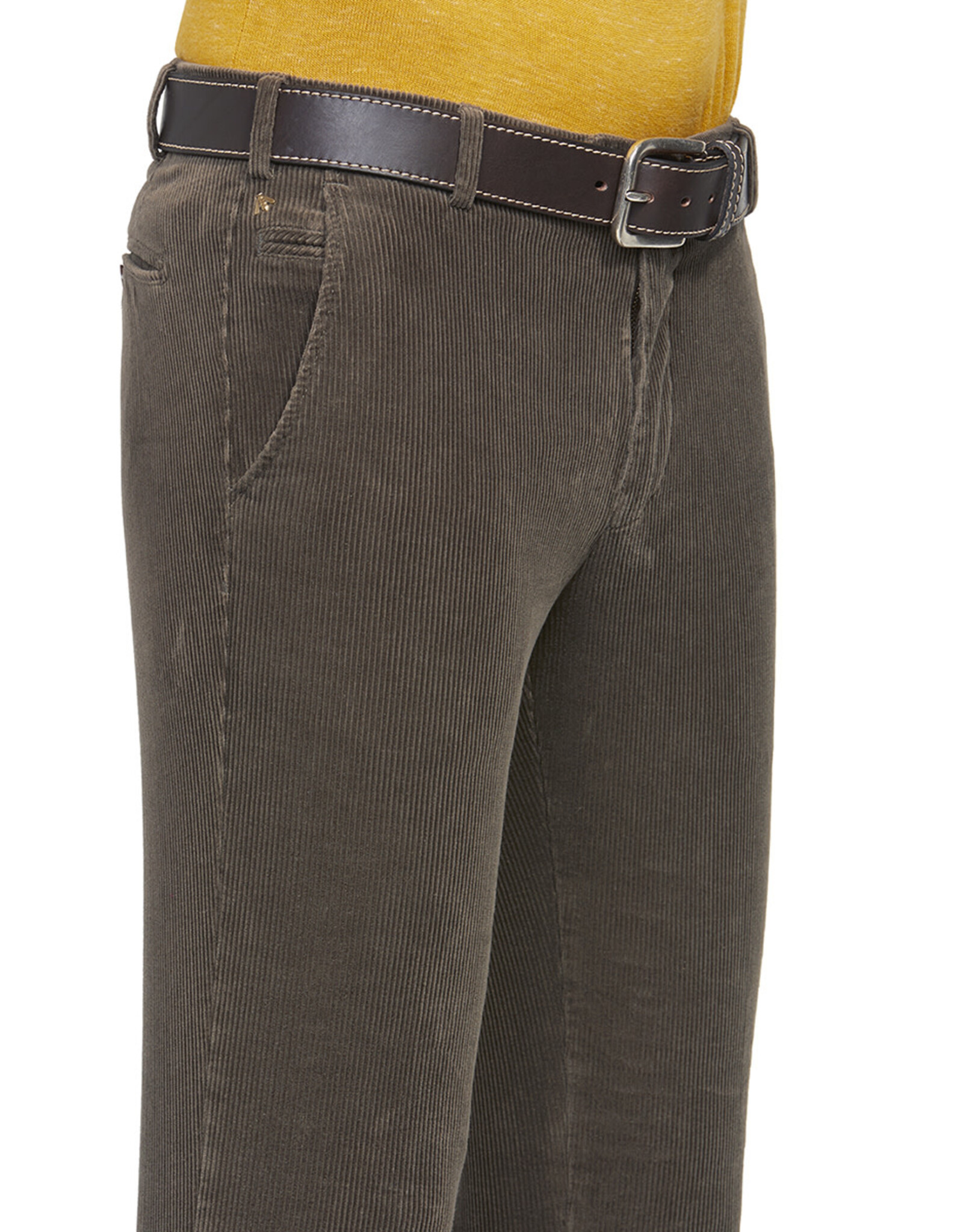 Meyer Exclusive Meyer Exclusive broek ribfluweel caffè latte Bonn 8534/34