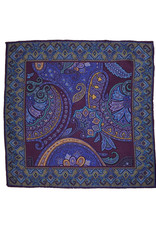 Calabrese Calabrese pochet paisley aubergine 8000357/003