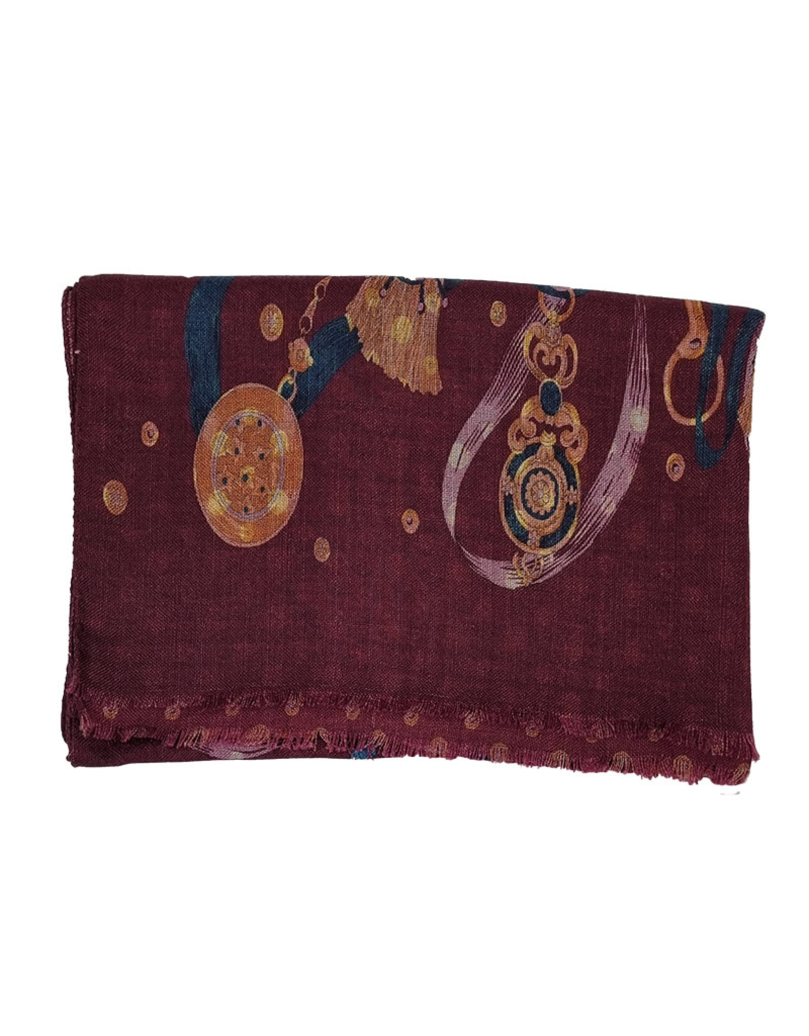 Calabrese Calabrese scarf cavallo burgundy