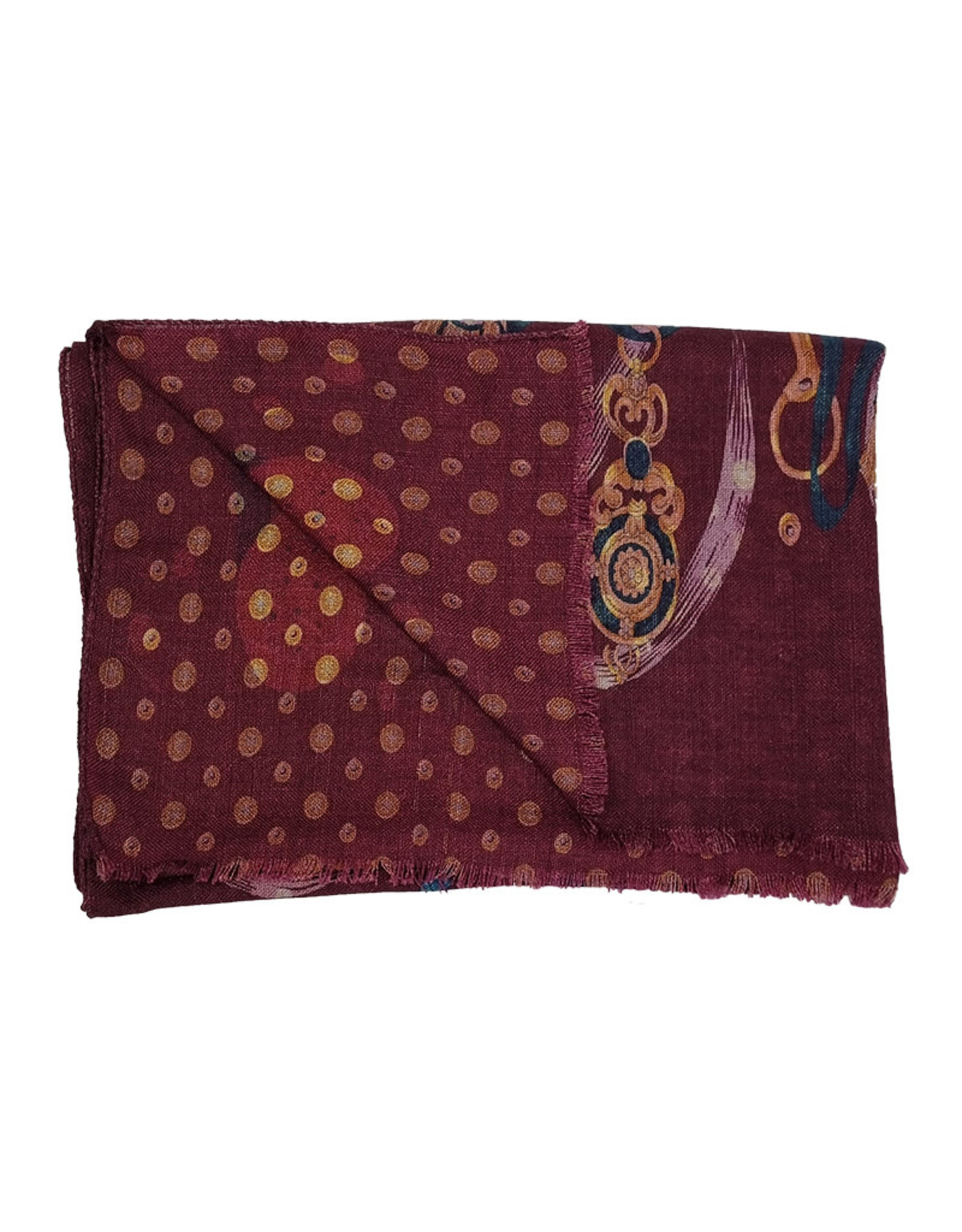 Calabrese Calabrese scarf cavallo burgundy