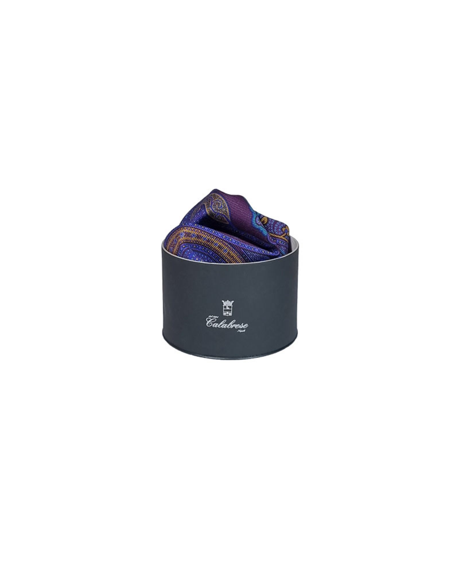 Calabrese Calabrese pocket square paisley purple