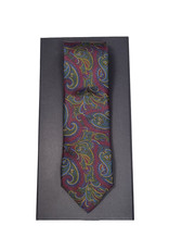 Calabrese Calabrese tie burgundy paisley