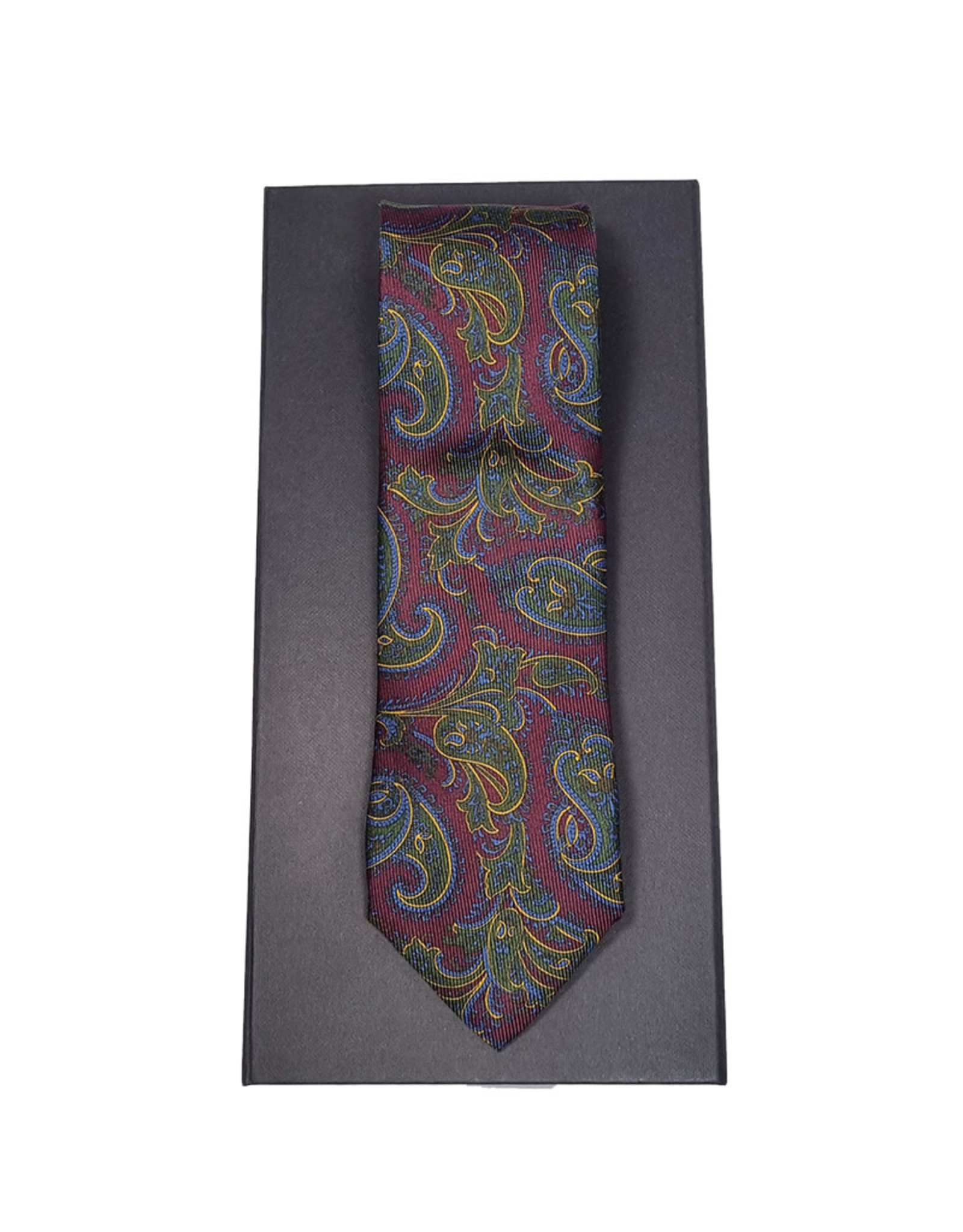 Calabrese Calabrese tie burgundy paisley