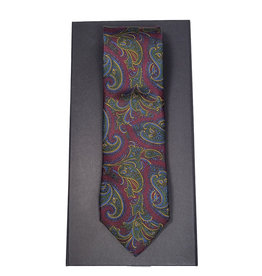 Calabrese Calabrese tie burgundy paisley