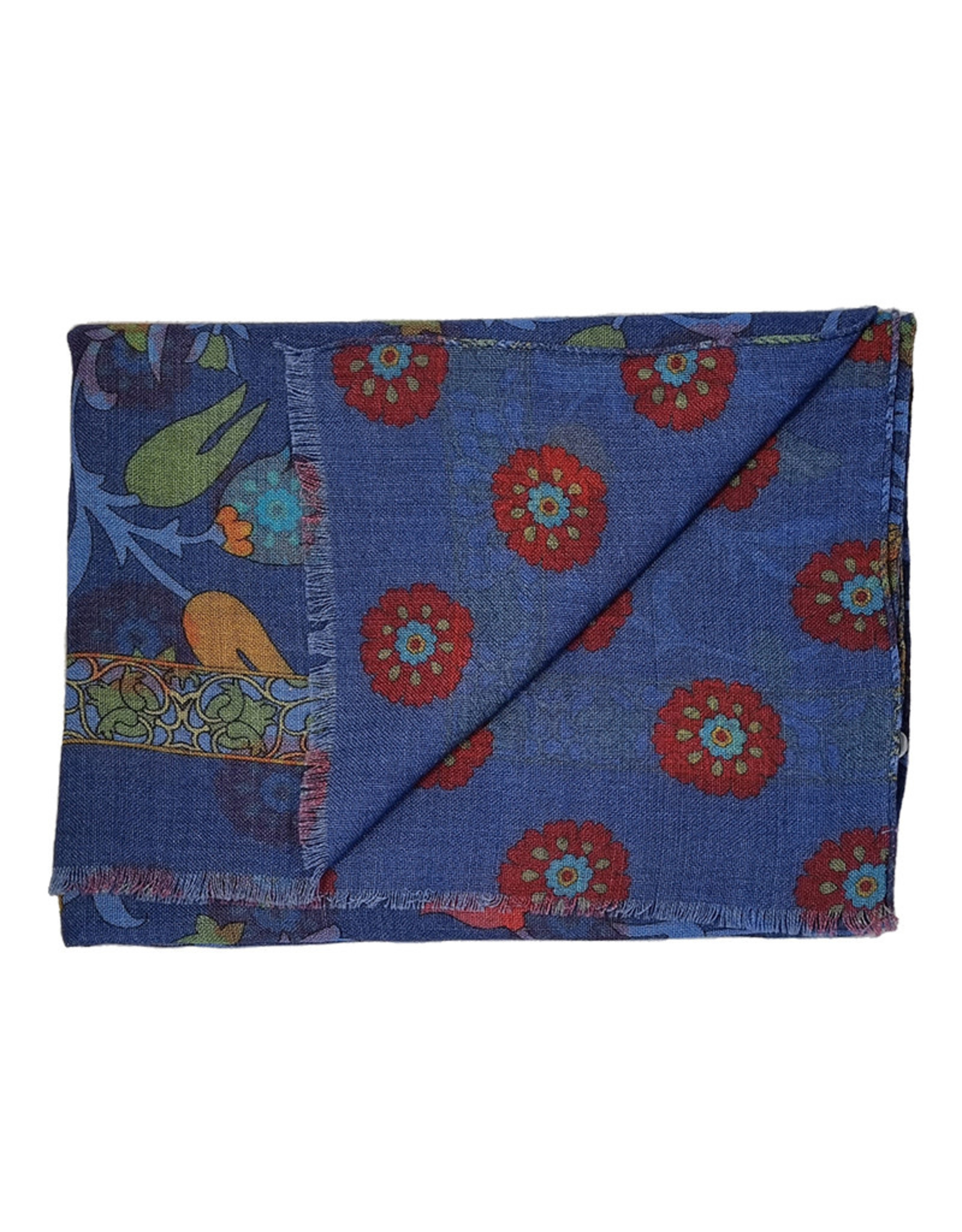 Calabrese Calabrese scarf blue floral