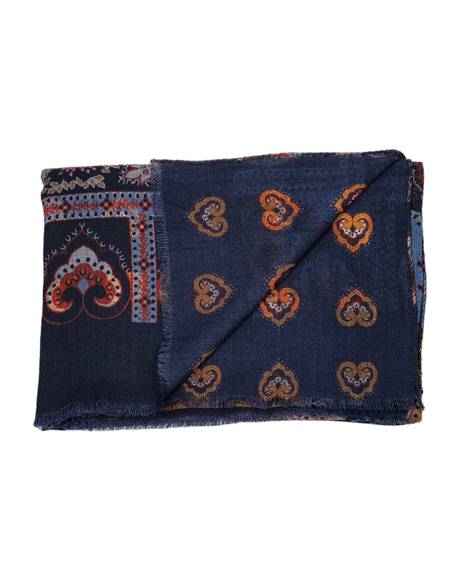 Calabrese Calabrese scarf blue-orange