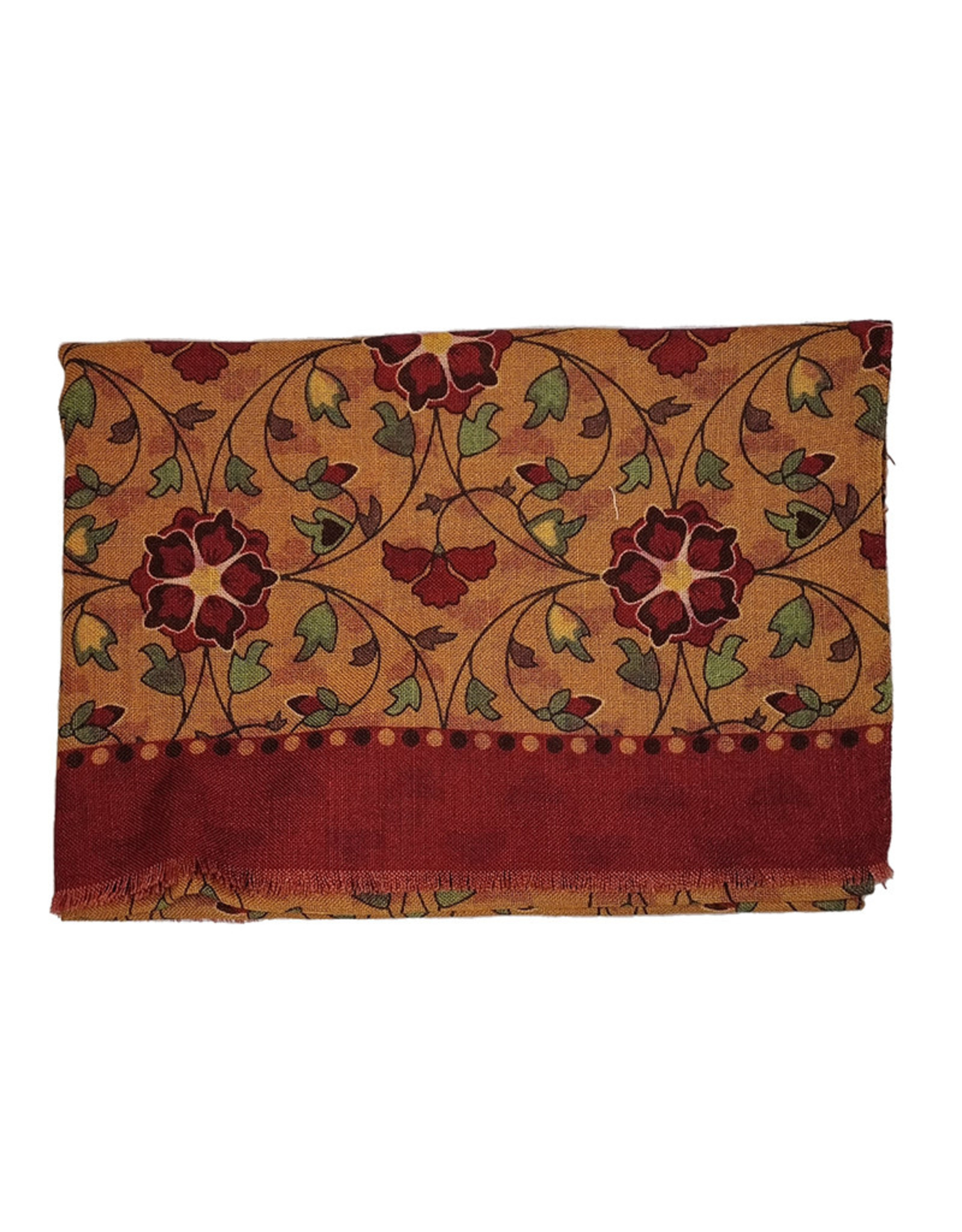 Calabrese Calabrese scarf orange-red floral