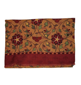 Calabrese Calabrese scarf orange-red floral