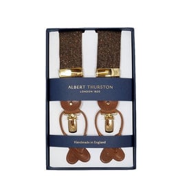 Albert Thurston Albert Thurston suspenders tweed brown