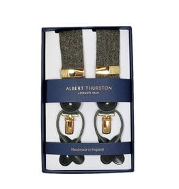 Albert Thurston Albert Thurston suspenders tweed green