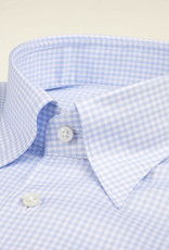 Stenströms Stenströms shirt light blue check Fitted body 602431-8418/103