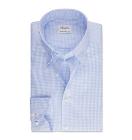 Stenströms Stenströms shirt light blue check Fitted body