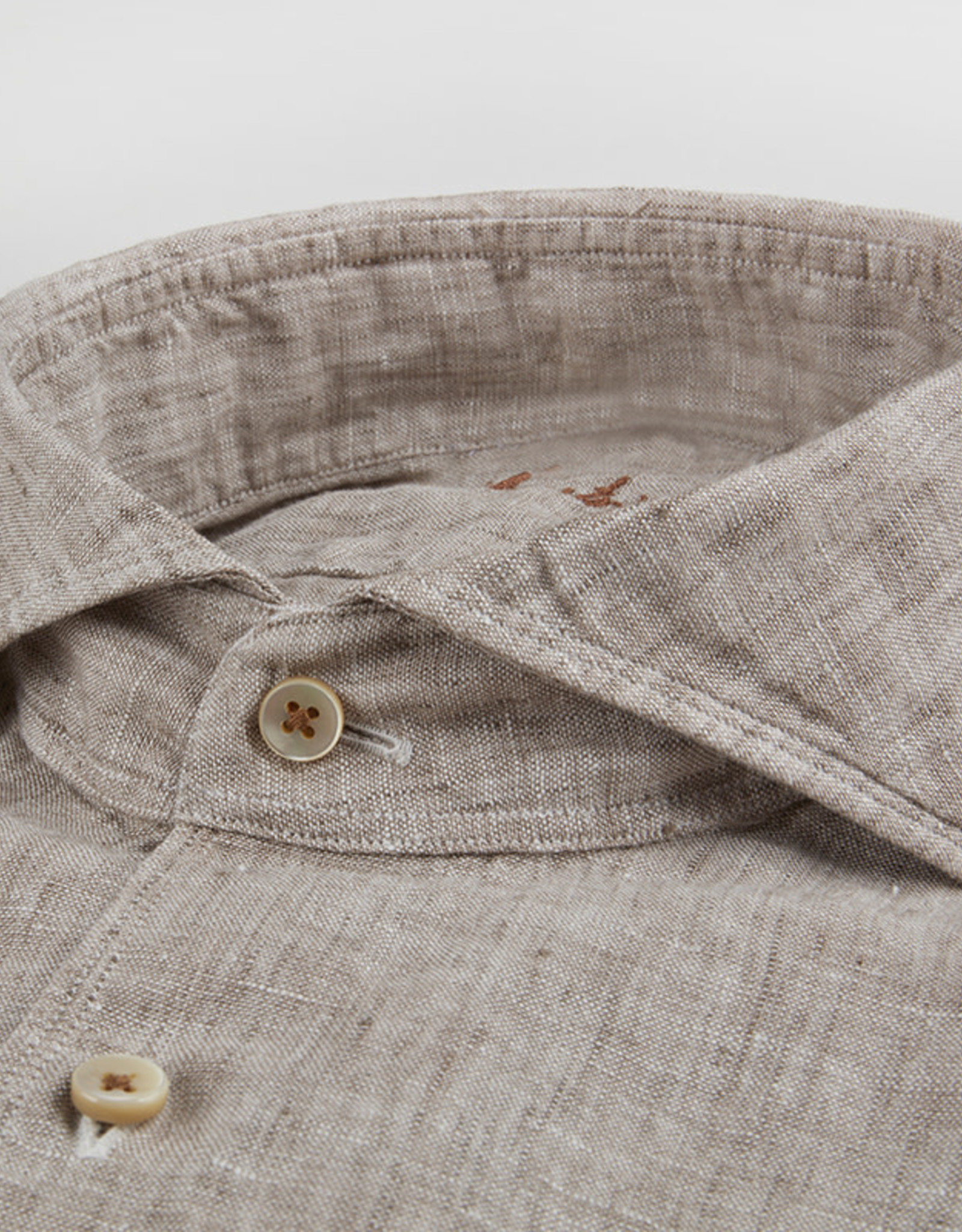 Stenströms Stenströms shirt beige linen Slimline