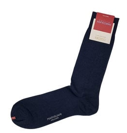 Marcoliani Marcoliani socks cotton navy the classic plain