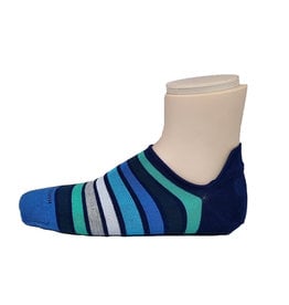 Marcoliani Marcoliani socks navy petrol stripes sneaker