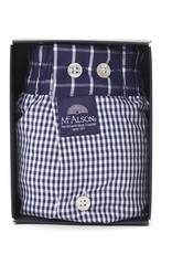 Mc Alson Mc Alson boxer shorts gingham navy blue