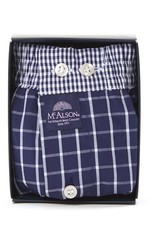 Mc Alson Mc Alson boxer shorts checkered blue navy M0220