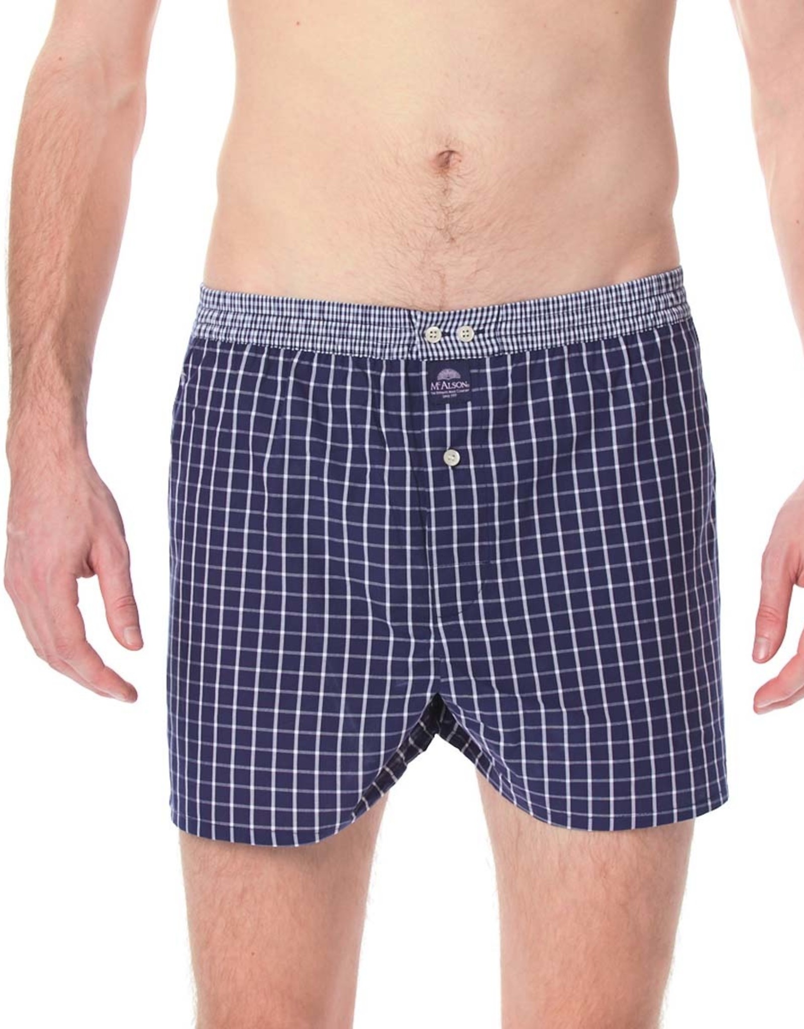 Mc Alson Mc Alson boxer shorts checkered blue navy M0220