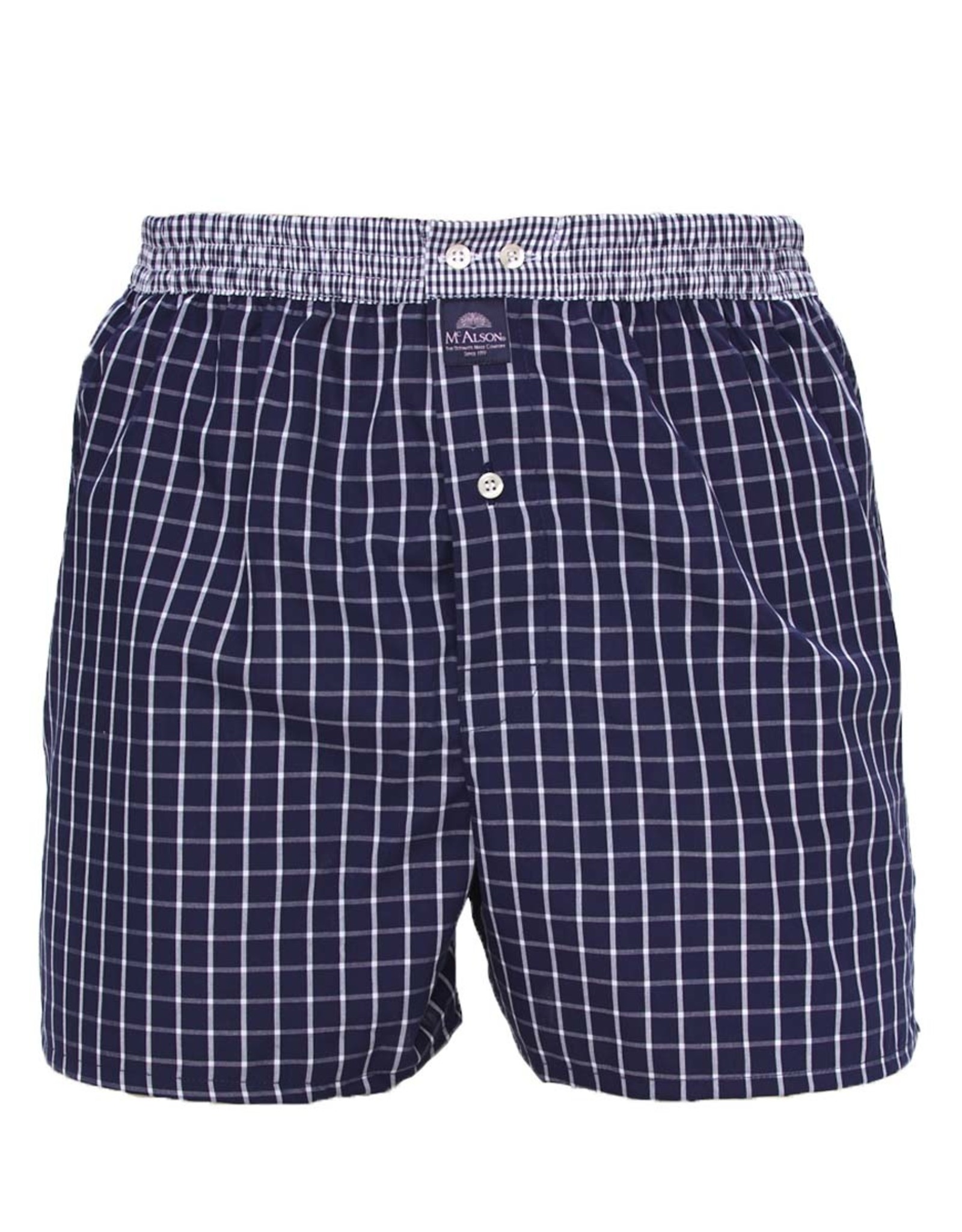 Mc Alson Mc Alson boxer shorts checkered blue navy M0220