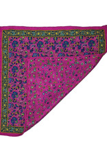 Calabrese Calabrese pocket square flowers fuchsia