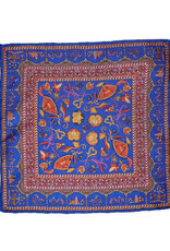 Calabrese Calabrese pochet fantasie blauw-oranje 4700495/002