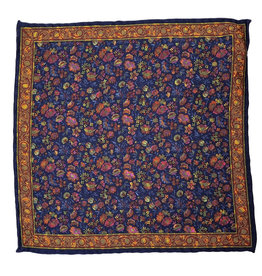 Calabrese Calabrese pocket square flowers blue