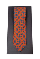 Calabrese Calabrese tie medaillon orange